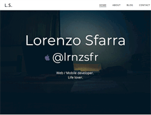 Tablet Screenshot of lorenzosfarra.com